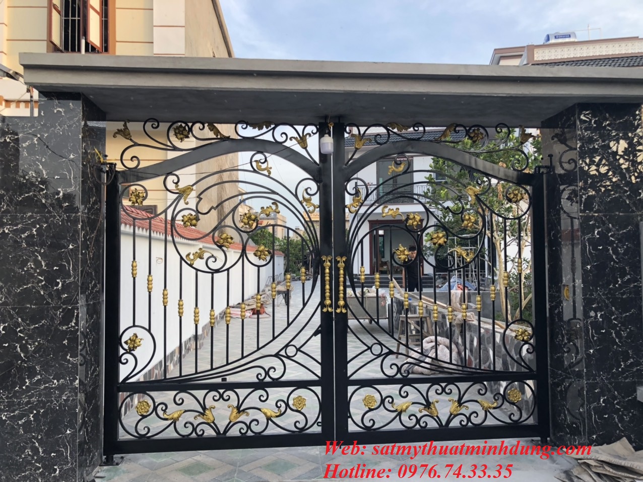 Mẫu cổng sắt đẹp