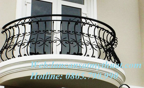 Lan can sắt mỹ thuật đơn giản