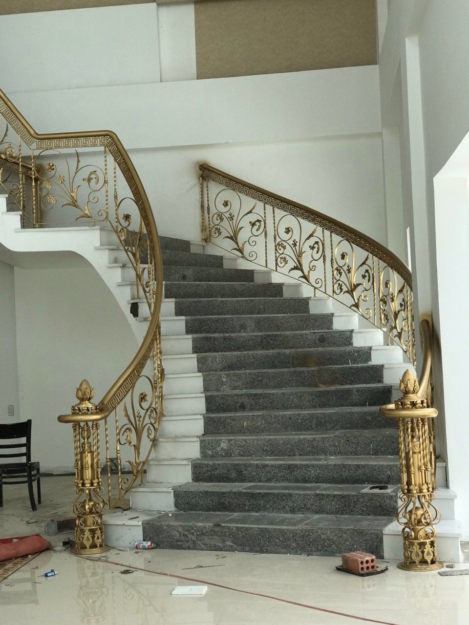 Mẫu lan can cầu thang sắt CNC