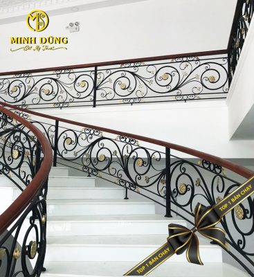Lan can cầu thang sắt mỹ thuật CTMD 22