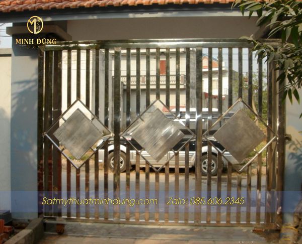 Mẫu cổng Inox đẹp