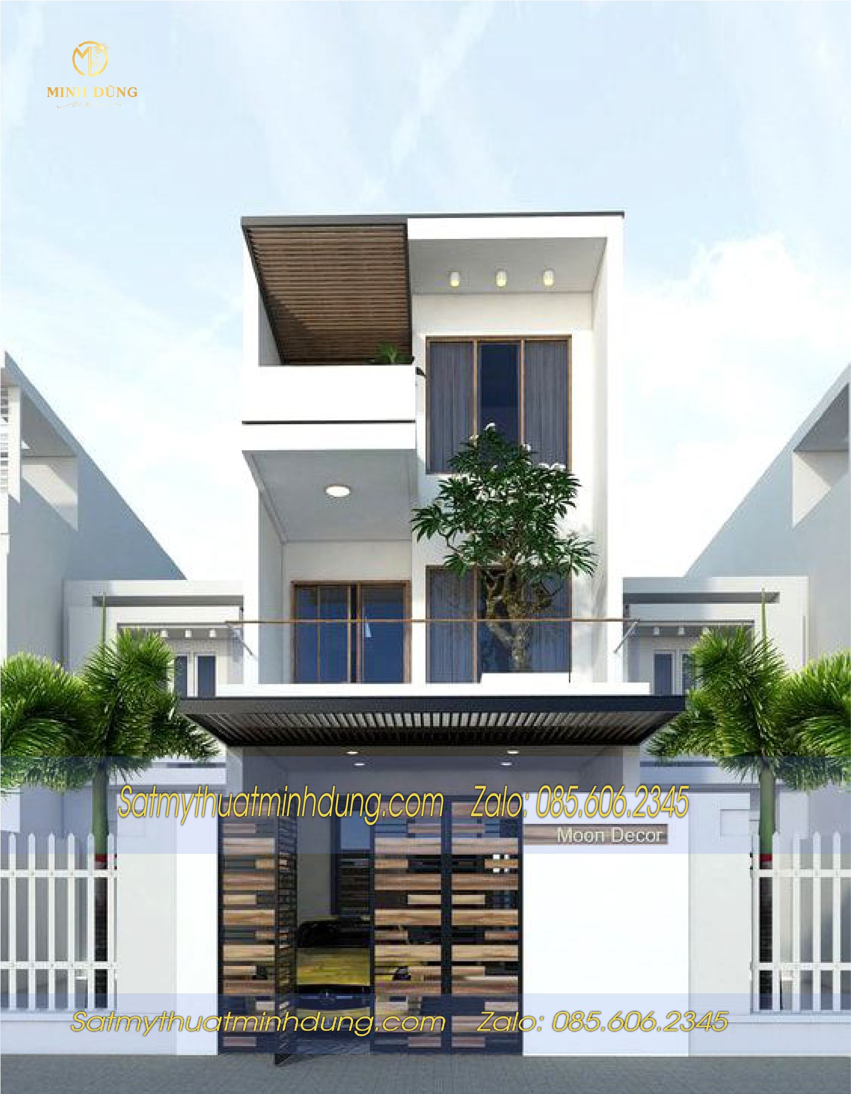 Cổng sắt giả gỗ