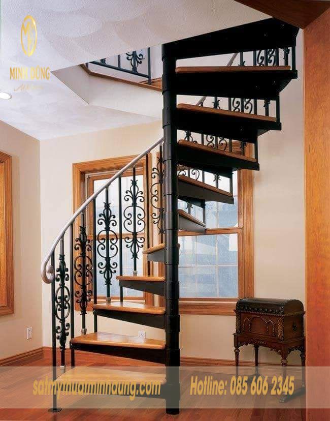 Tay vịn cầu thang sắt đơn giản
